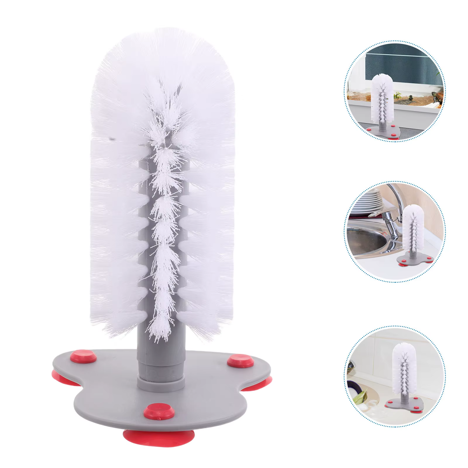 Brosse de nettoyage pour aquarium de tortue à ventouse, poils souples, brosse à gratter pour le dos,