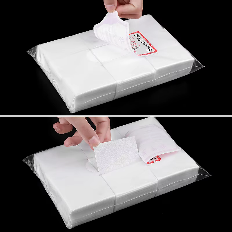 Tampons professionnels 100% coton, 1000/500/200/180/100 pièces, pour lingettes à ongles, non peluche