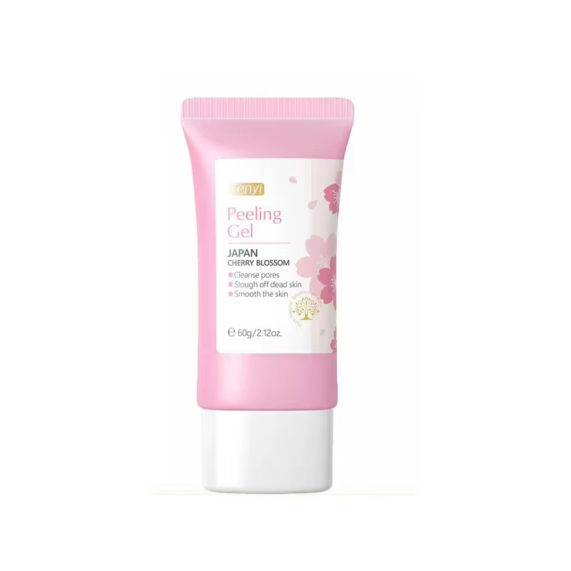 Sakura – Gel exfoliant doux pour le visage, gommage hydratant et nourrissant, réparateur, crème pour