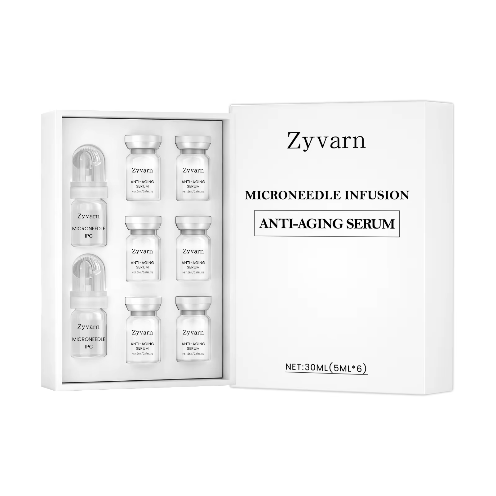 Ensemble de rouleaux de sérum nourrissant pour le visage, pour une peau lisse, réduit les ridules, s