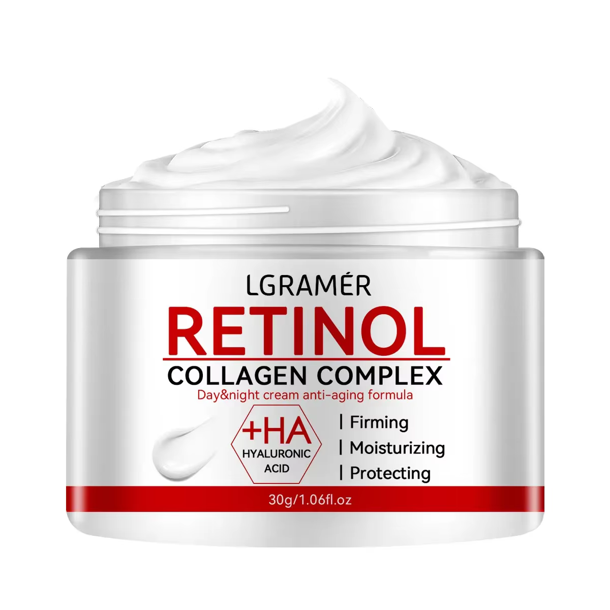 Crème raffermissante liftante au rétinol pour le visage, produit au collagène pour lisser les rides,