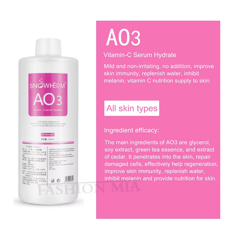 Solution Aqua Peel AS1 SA2 AO3, 3 pièces/1200ml, Dermabrasion pour le visage, soins de la peau, nett