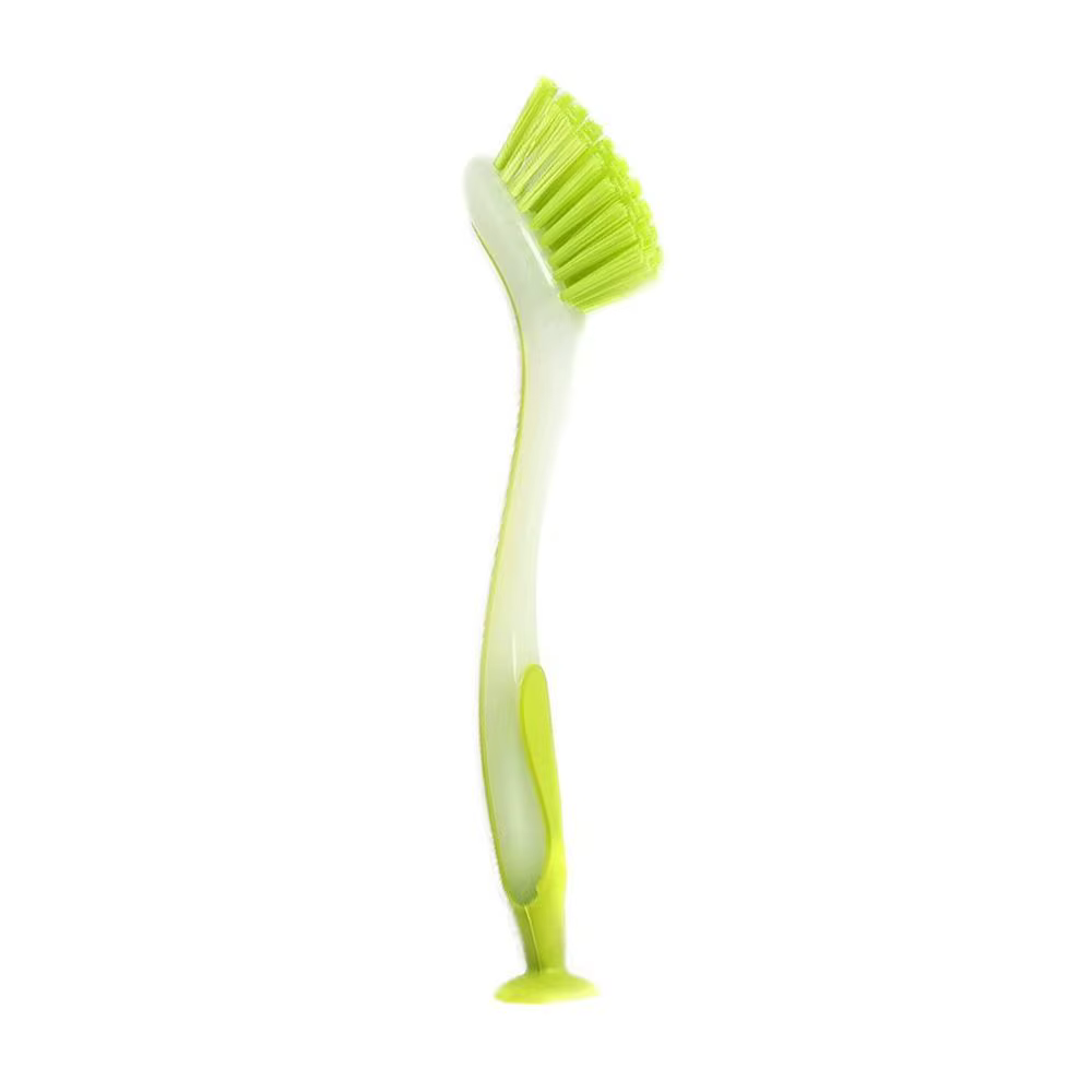 Brosse de lavage à ventouse verticale, bol, pot, plat, livres de cuisine