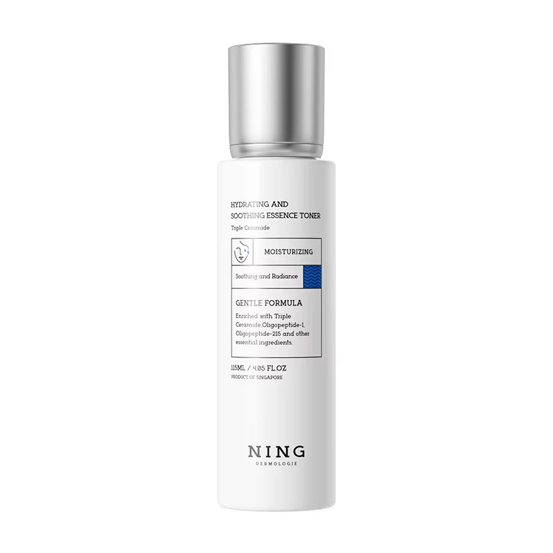 Tonique hydratant à l'essence apaisante de 115 ml avec collagène, acide hyaluronique, peptides, céra