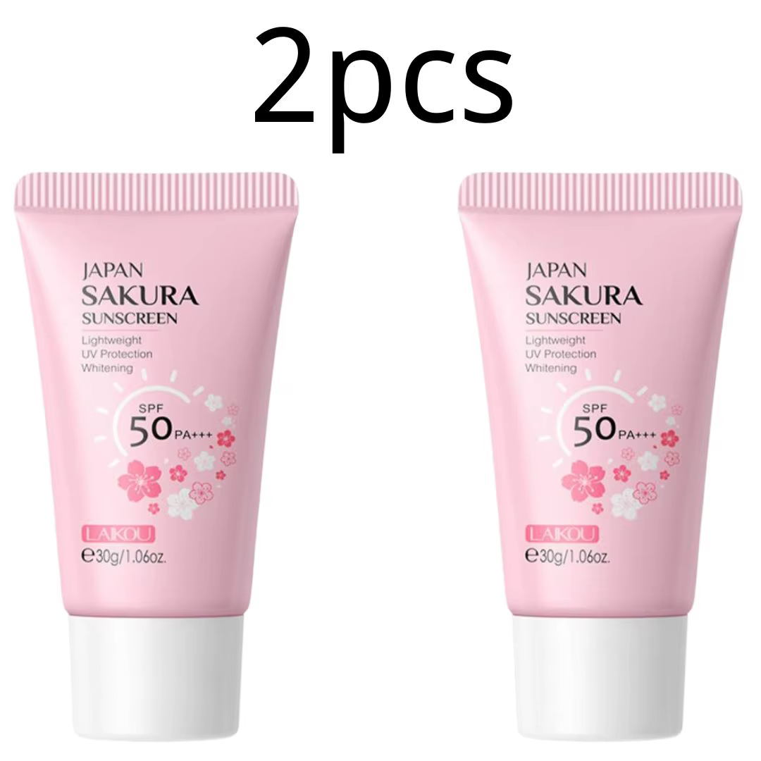Sakura-Crème Solaire éventuelles F50 Hydratante UV, Protection du Visage et du Corps, Isolation Grat
