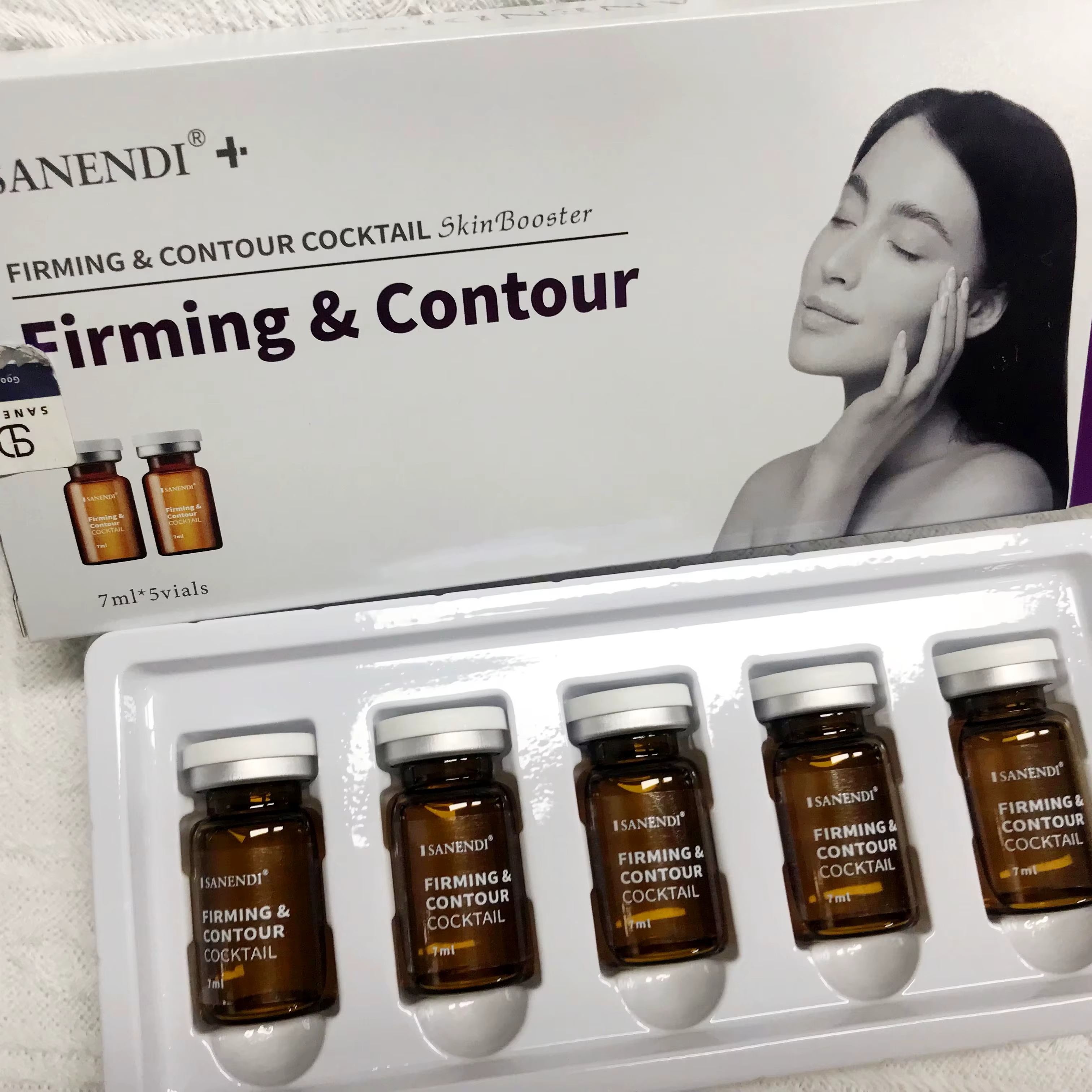 SANENDI Sérum Formule Cocktail Éclat Anti-âge Collagène Essence Raffermissante Éclaircissante Vitami