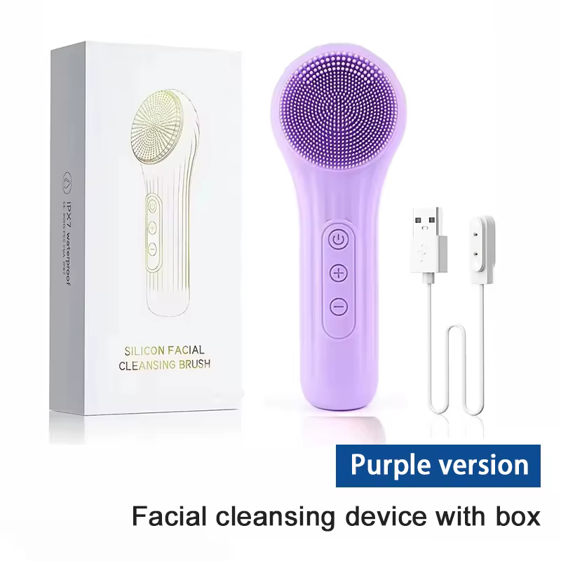 Brosse nettoyante faciale en silicone étanche Sonic, rechargeable, vibrante, exfoliante, nettoyage e