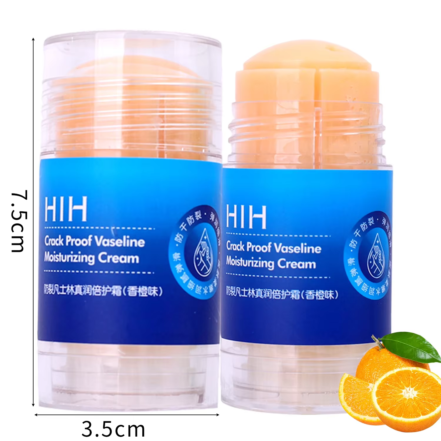 Bâton de crème exfoliant hydratant pour les pieds, Anti-fissuration, Double Protection, pêche, Orang