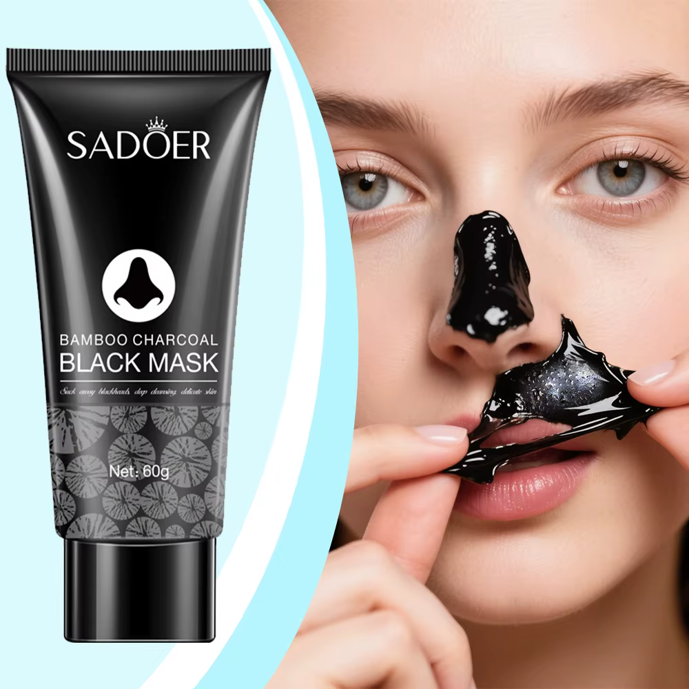 Masque dissolvant de points noirs, charbon de bambou, rétrécit les Pores, acné, crème d'élimination 