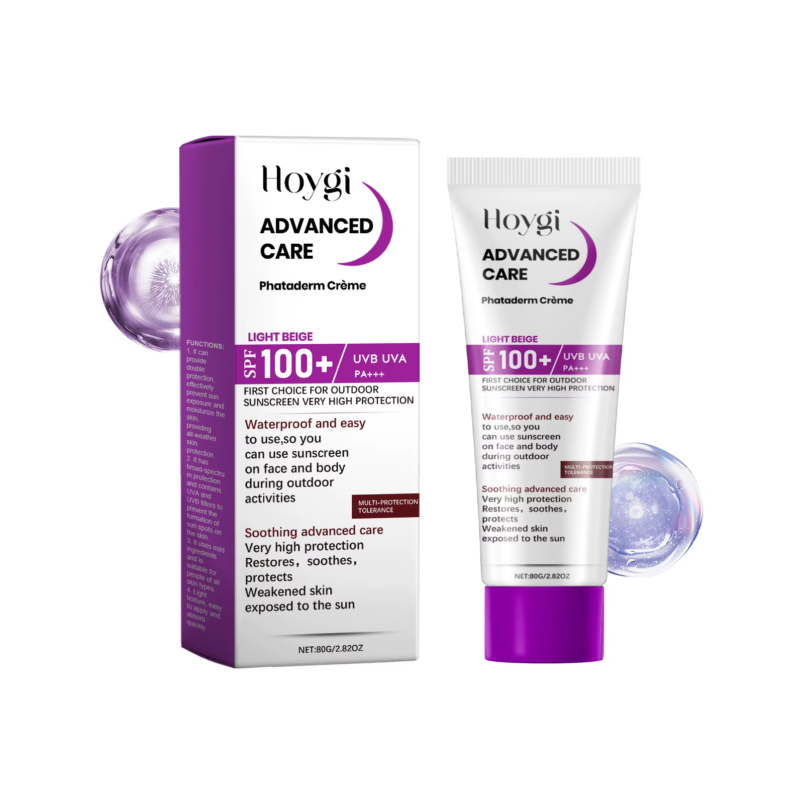 Crème apaisante et protectrice, hydratante, rafraîchissante, respirante, isolant les rayons UV extér