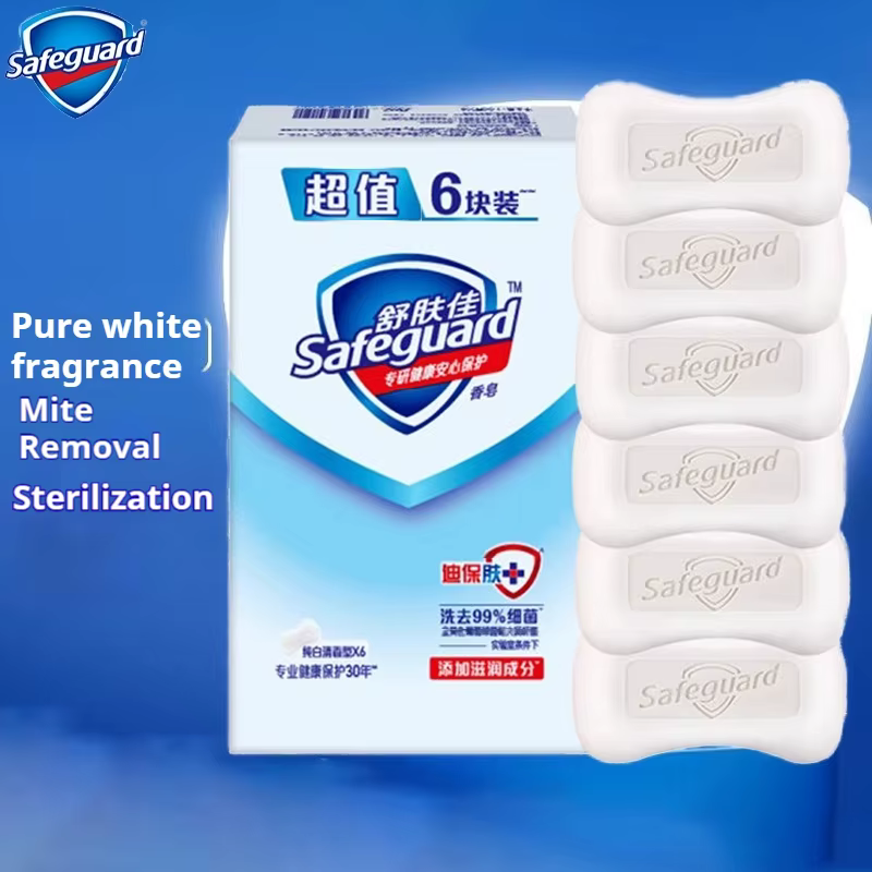 Savon de protection pour l'élimination des acariens et des bactéries, 6 pièces pour laver le visage,