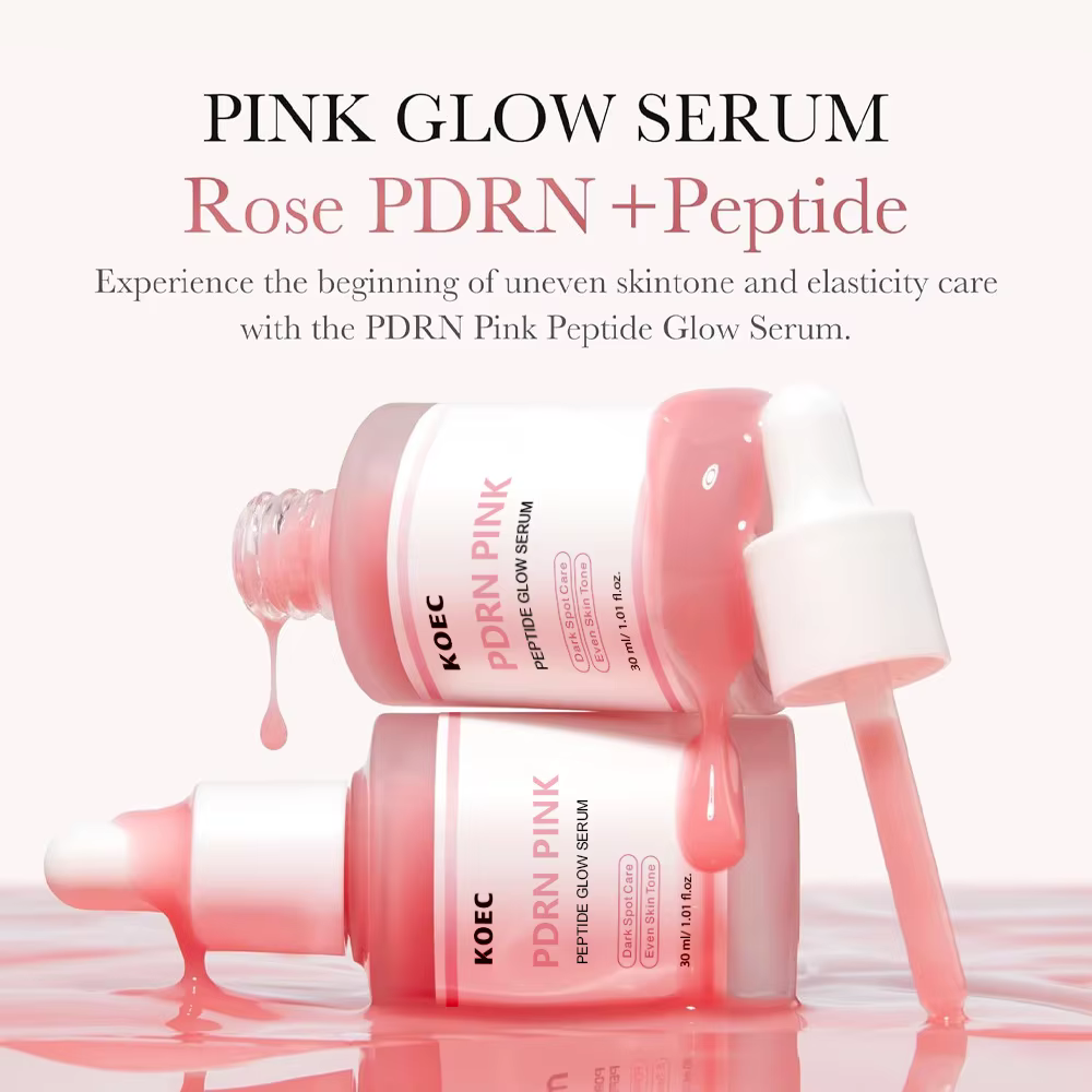 KOEC-Sérum de Peptide Rose PDRN pour le Visage, Soin des Taches Foncées, Améliore l'Élasticité, Liss