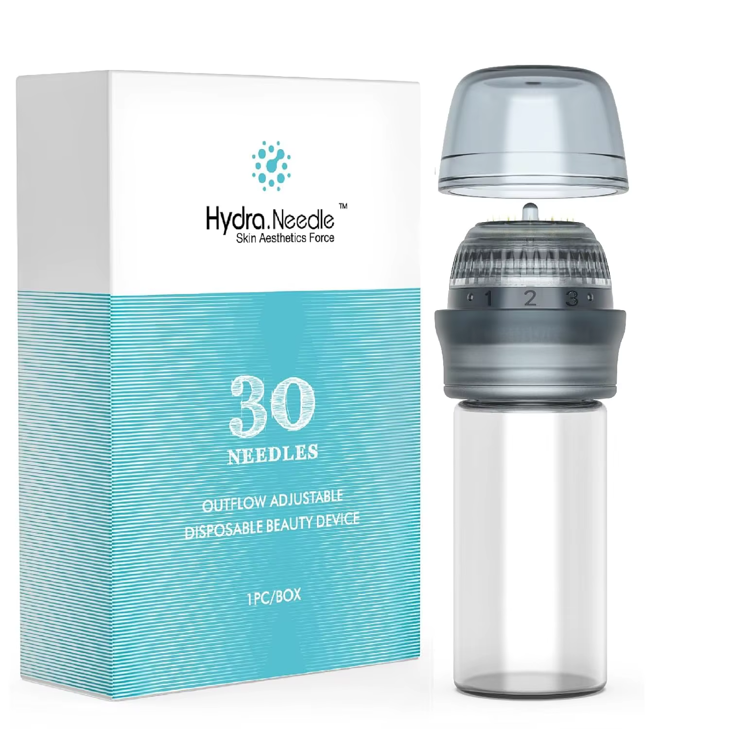 Système d'aiguilles de micro-infusion à 30 aiguilles de 0,25 mm pour le soin de la peau du visage, r