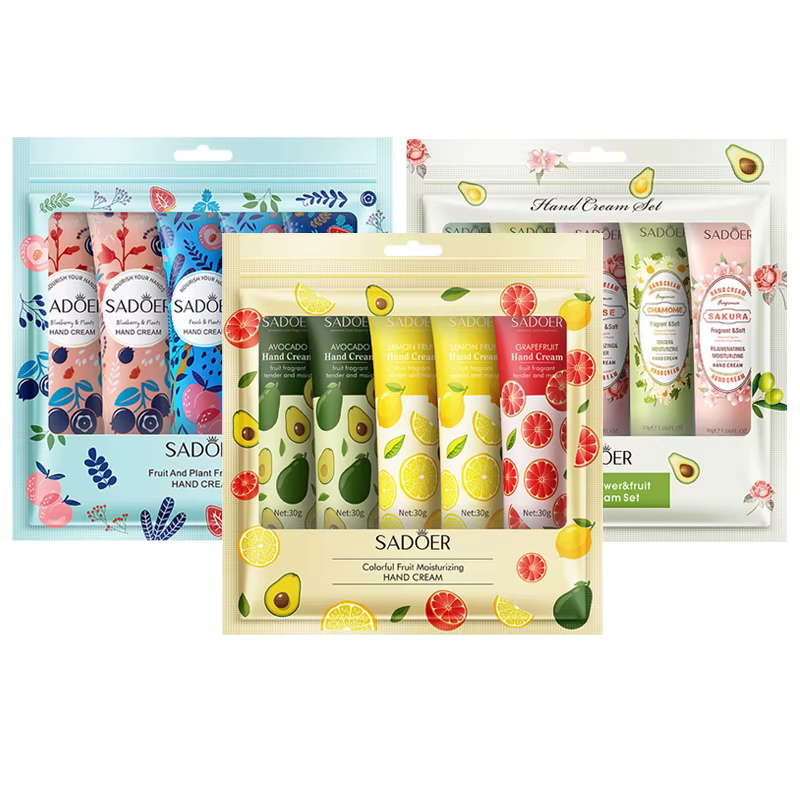 15 pièces avocat Sakura parfumé crème pour les mains ensembles hydratant réparation Anti sec nourris