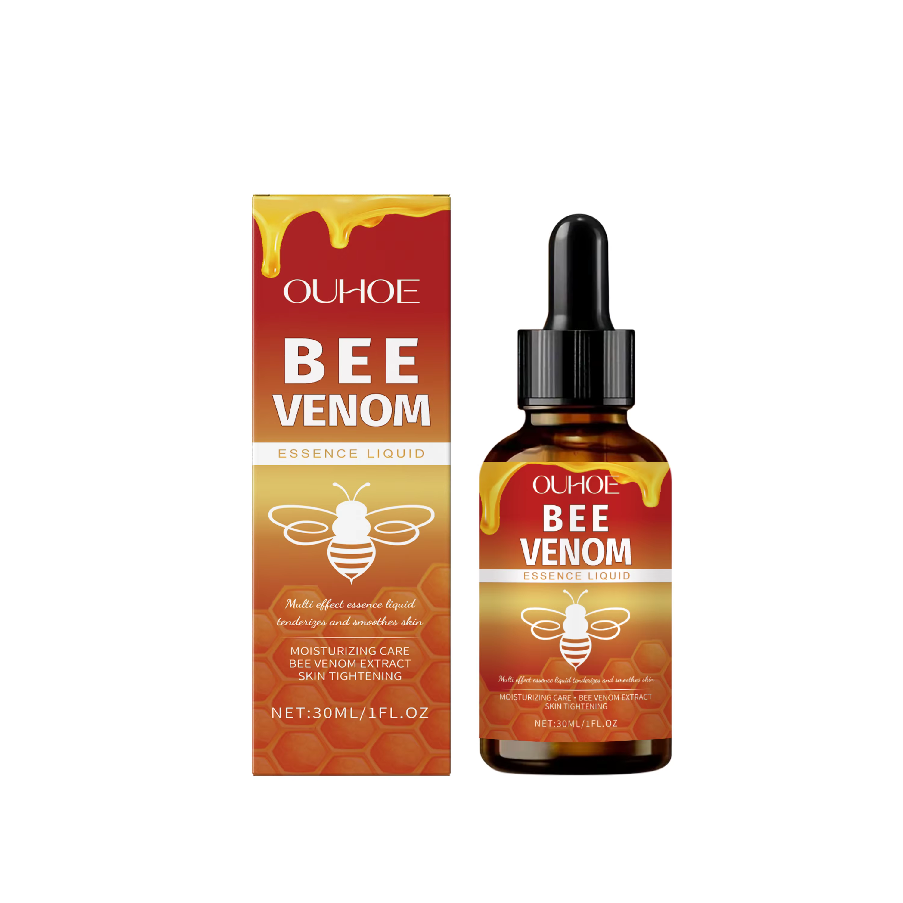 Sérum raffermissant au venin d'abeille, raffermissant, estompe les ridules, hydratant, éclaircissant