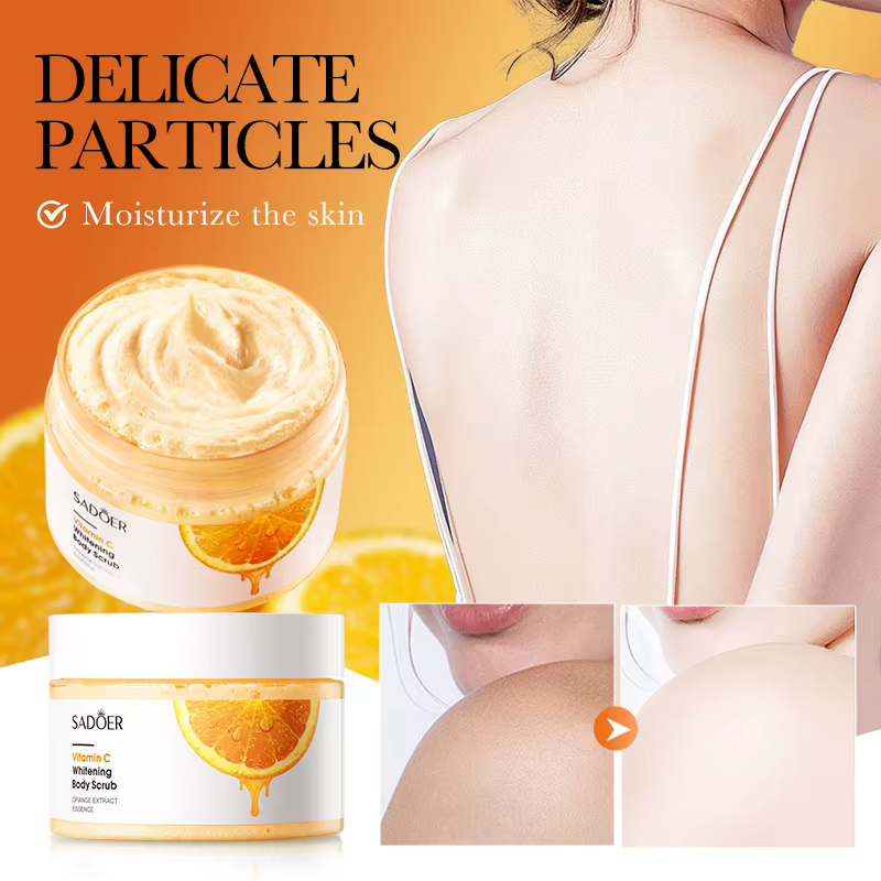 SADOER vitamine C gommage corporel éclaircissant hydratant Anti-rides exfoliant Lotion crème bras ja