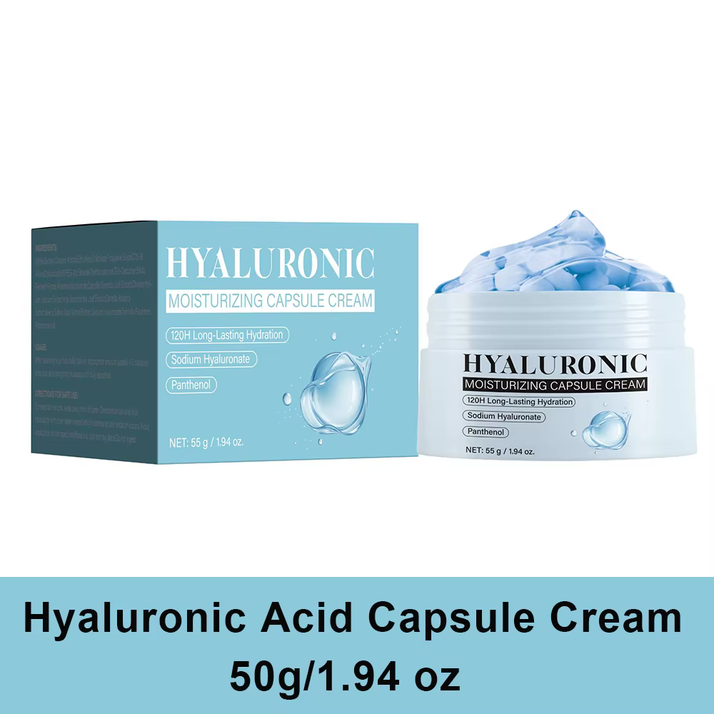 Crème en capsules PDRN 100, hydratant visage avec 100 000 ppm de PDRN, acide hyaluronique, 9 peptide
