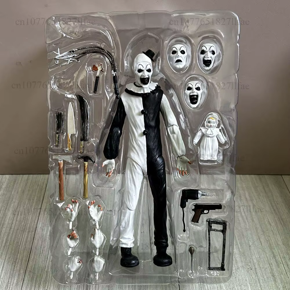 Figurine The Clown BLOOD SOAKED de Damien Leone, Figurine d'action articulée Terrifier, Modèle de jo