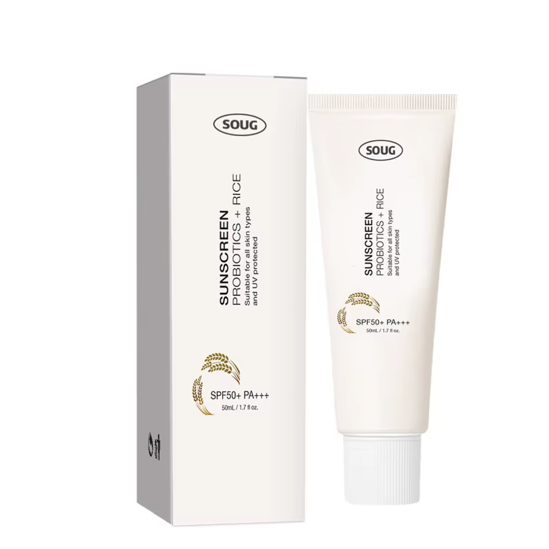 Crème solaire coréenne aux probiotiques de riz SPF50+ Rafraîchissante, hydratante et non grasse Prot