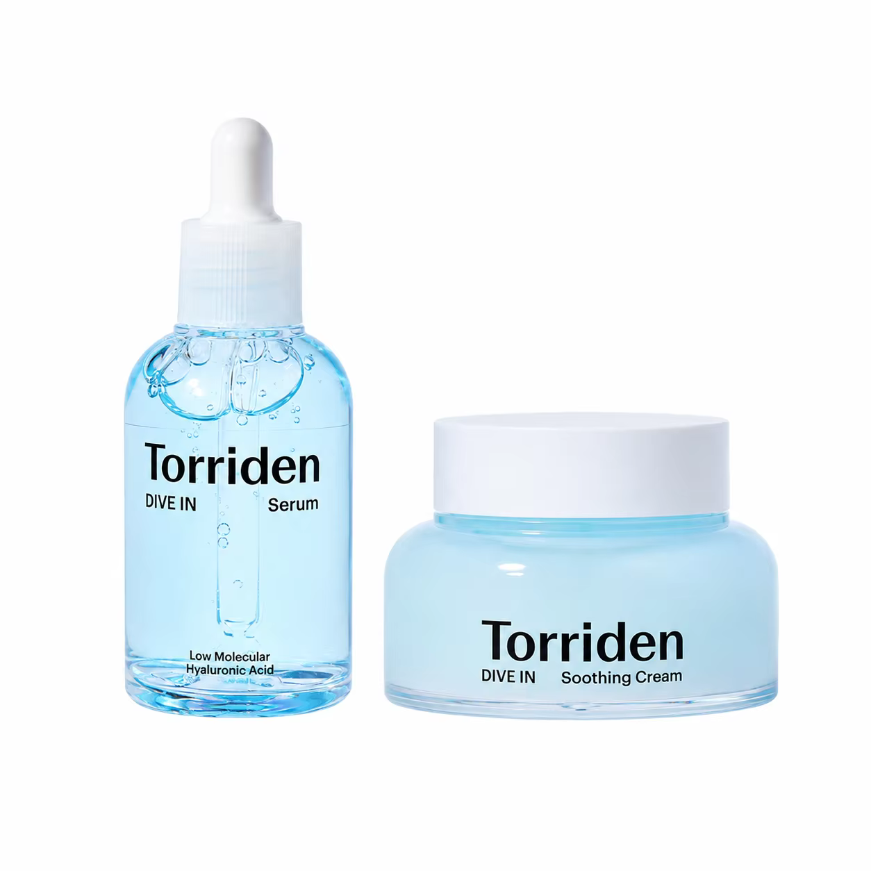 Offrez à votre peau une hydratation ultime avec le coffret sérum et crème apaisante Torriden DIVE-IN