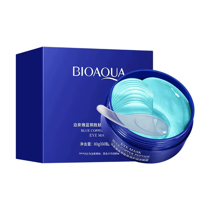 60 pièces BIOAQUA Patchs pour les yeux au cuivre et aux peptides, anti-cernes, hydratants, anti-ride