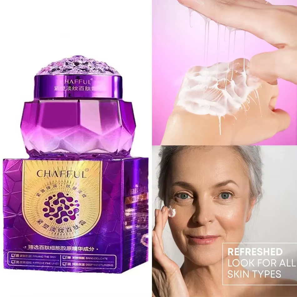 Crème énergisante pour le visage au collagène - Pour peaux sèches et ternes, éclaircit visiblement l