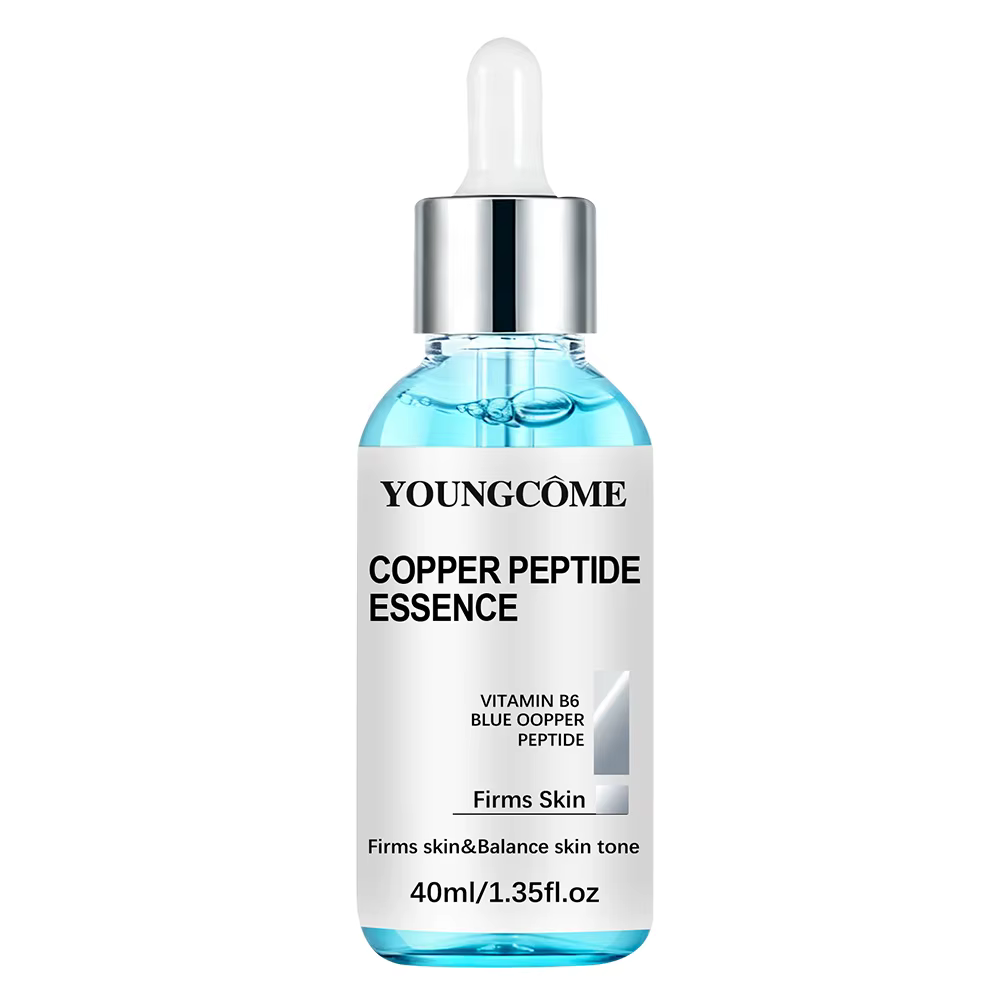 Sérum peptidique en cuivre bleu avec vitamine B6, raffermissement de la peau et équilibrage de la to