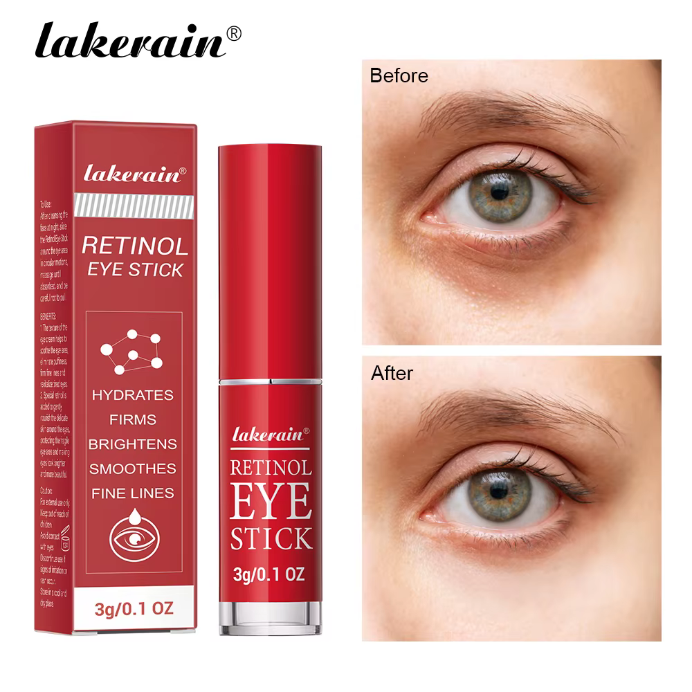 Lakerain – bâton de crème pour les yeux au rétinol, hydratant, raffermissant, élimine les poches pou
