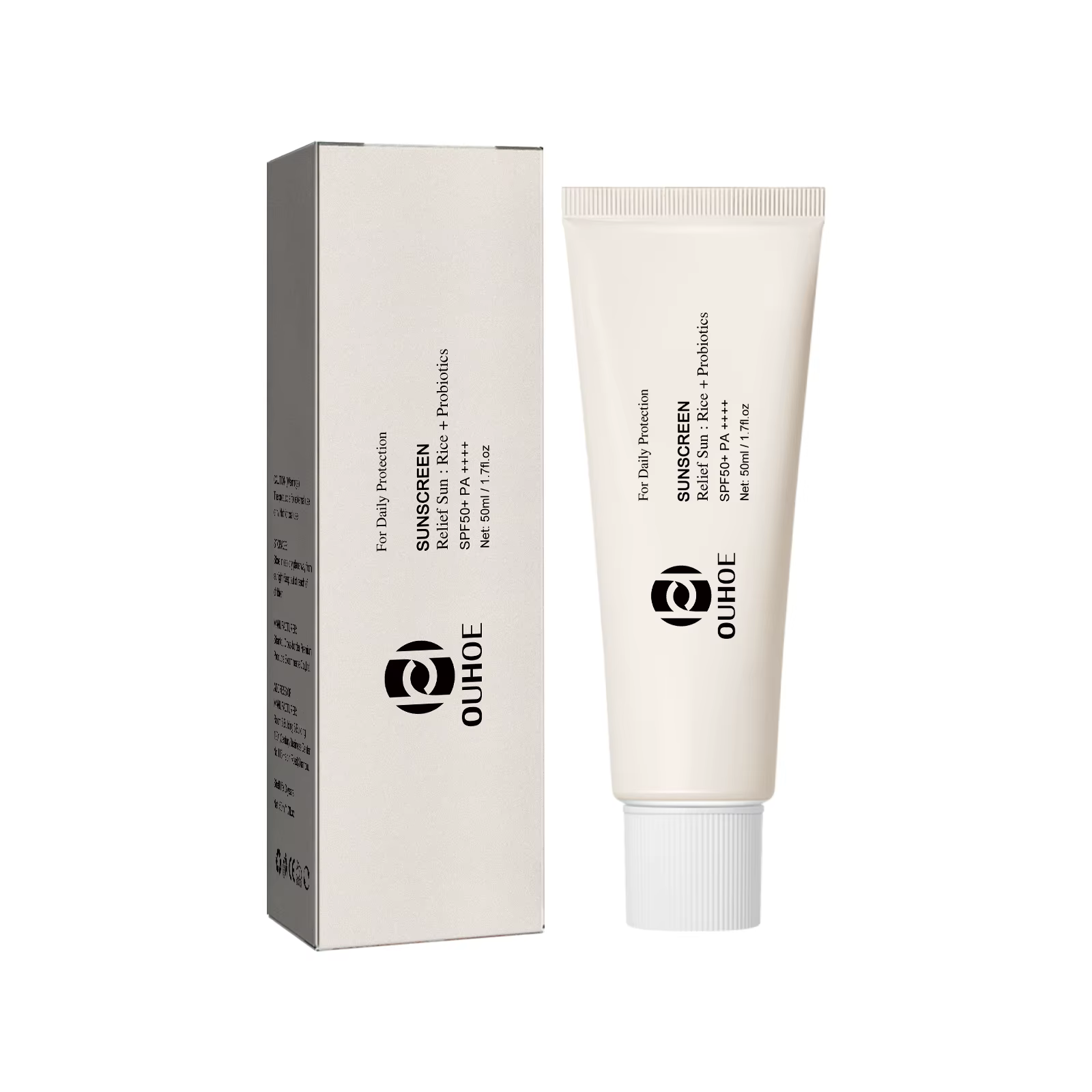 Rice Spf 50-Crème Solaire UV pour le Visage
