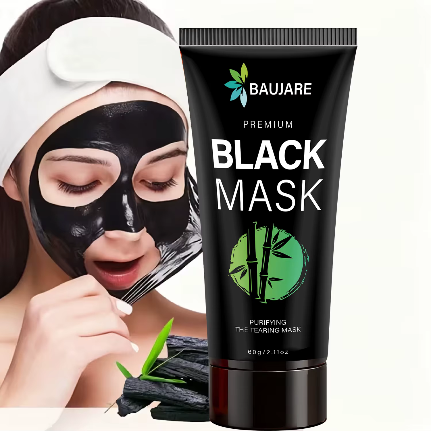 Masque Peel Off Premium pour points noirs au charbon de bois et Centella