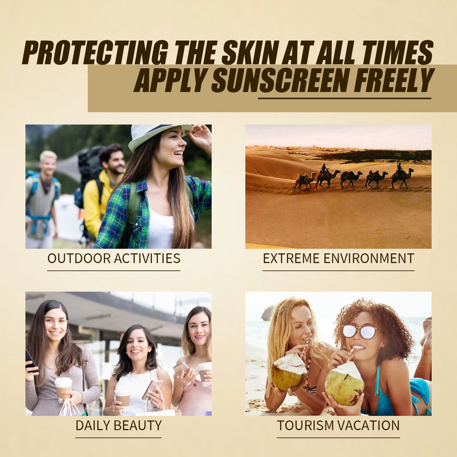 Rice Spf 50-Crème Solaire UV pour le Visage