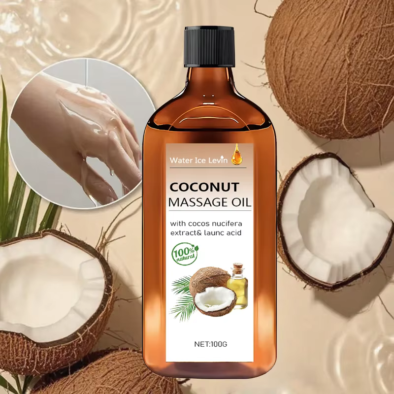 Huile de Massage Coco 100% Naturelle | Nutrition Intensive pour Peau Sèche en Hiver | Texture Fondante Non Grasse