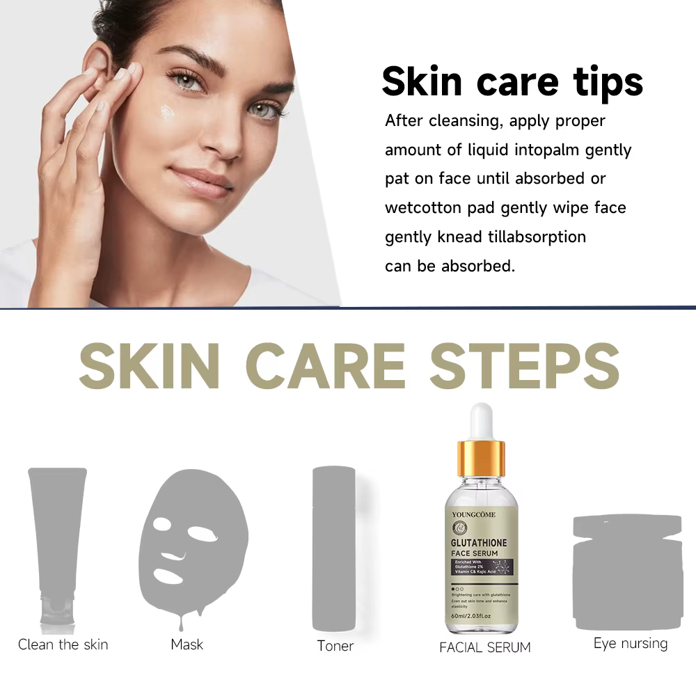Sérum au glutathion pour le visage pour éclaircir la peau