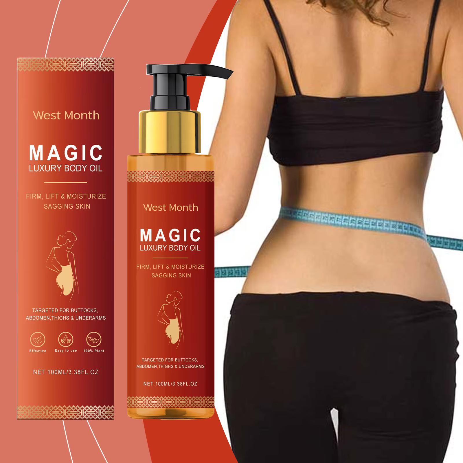 WEST MONTH Magic Luxury Body Oil Soin de la peau d'hiver et hydratant