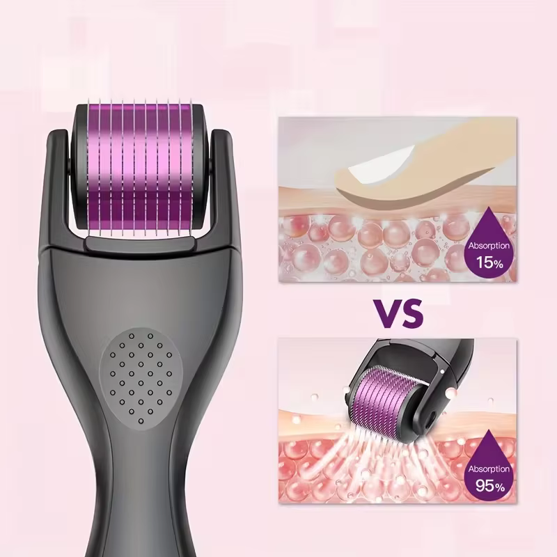 Rouleau Derma 3-en-1 à micro-aiguilles