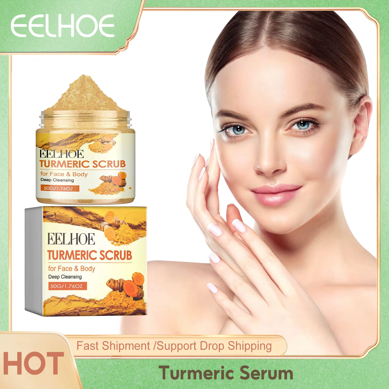 Gommage au curcuma pour le visage et le corps