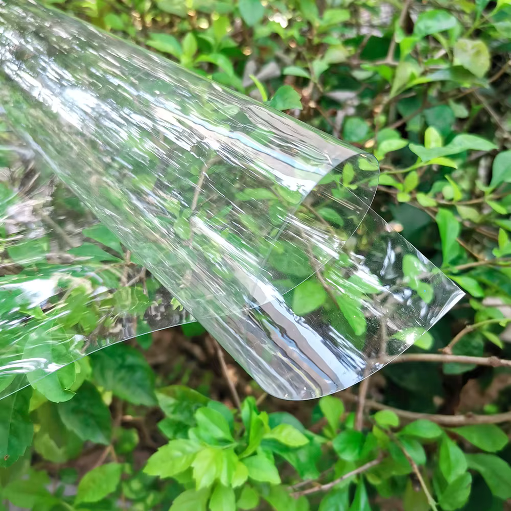 Tissu PVC Transparent Ultra-Transparent, tissu en verre doux, cristal imperméable, décoration artisanale, feuilles de protection