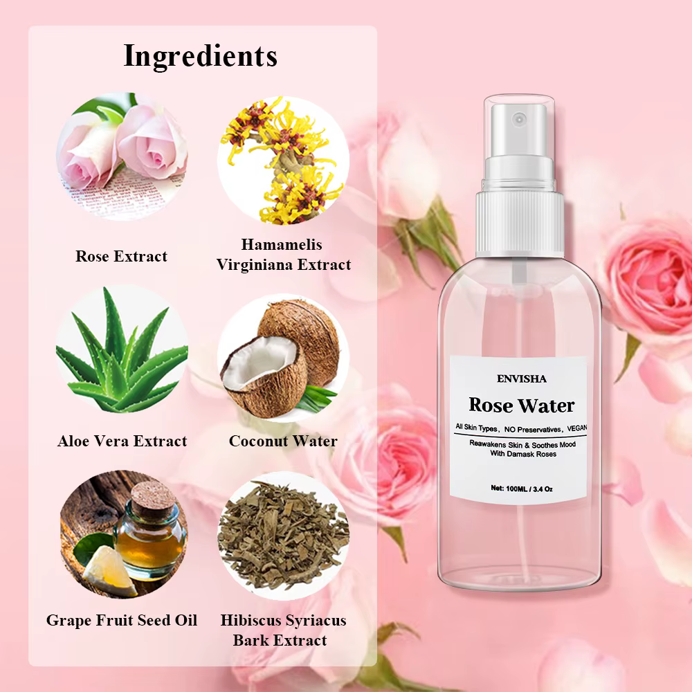 ENVISHA – eau de Rose pour le visage