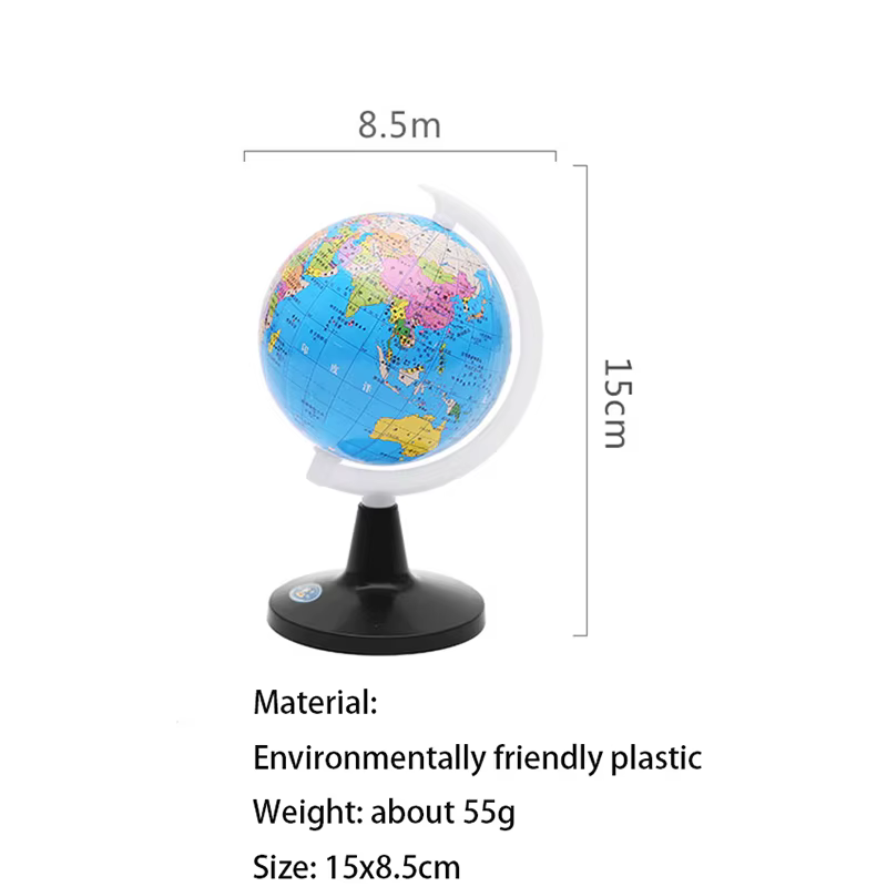 Petit Globe du Monde avec Support, Carte de Géographie, Jouet pour Enfants, Attro d'ulus ents, Pays, Service als