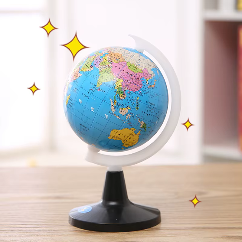 Petit Globe du Monde avec Support, Carte de Géographie, Jouet pour Enfants, Attro d'ulus ents, Pays, Service als