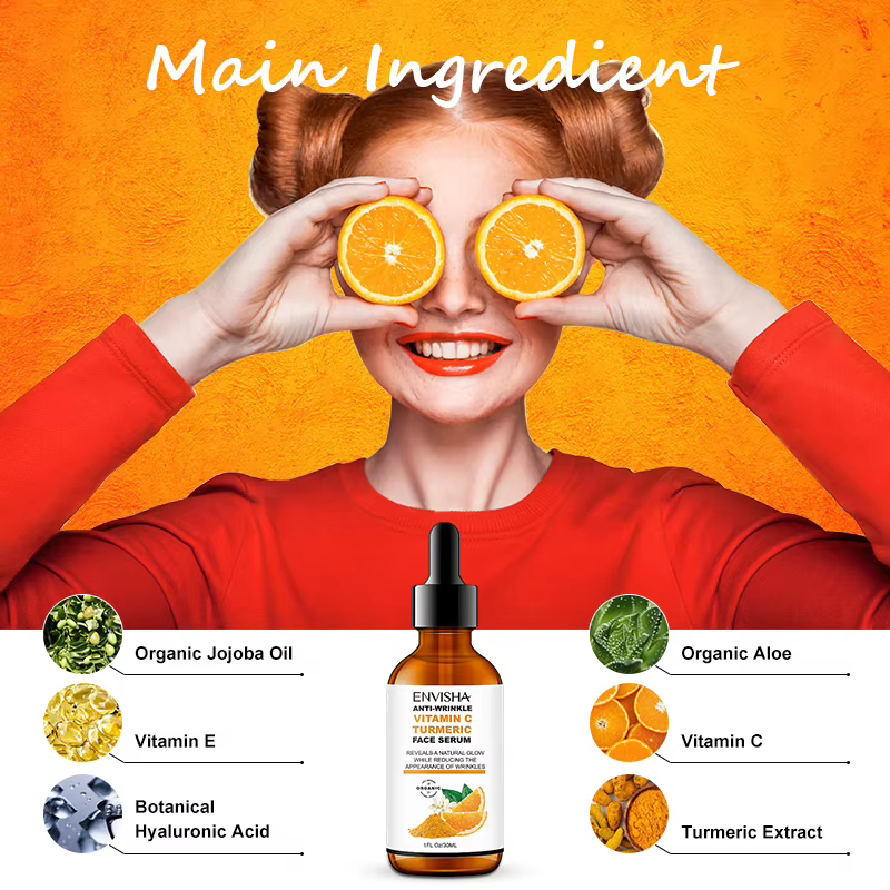 Sérum de curcuma à la vitamine C pour le visage