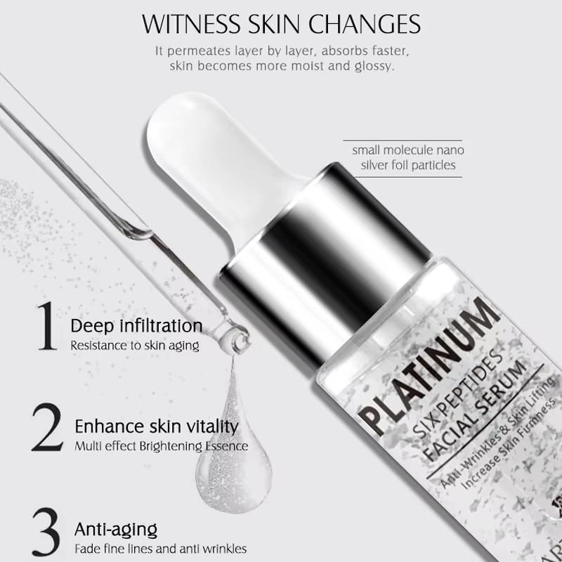 ARTISCARE Platinum Six Peptides sérum pour le visage 20ml hydratant acide hyaluronique Essence soins de la peau