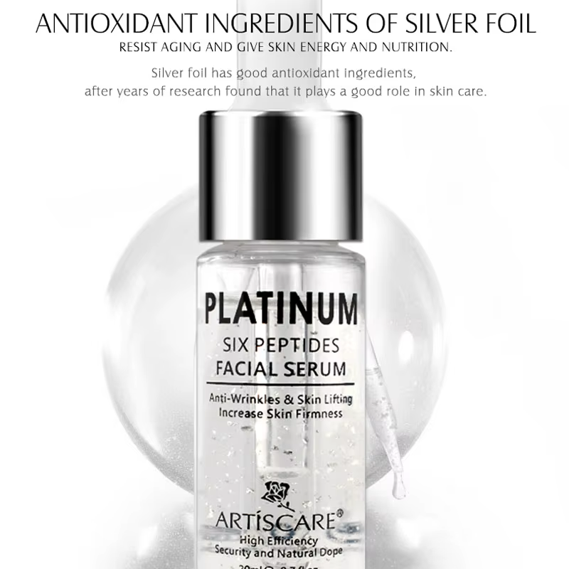 ARTISCARE Platinum Six Peptides sérum pour le visage 20ml hydratant acide hyaluronique Essence soins de la peau