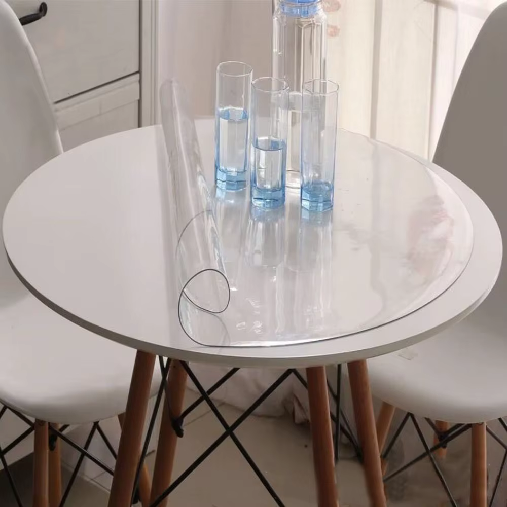 Tissu en PVC Transparent Ultra-Transparent, tissu en verre doux, feuille de cristal Flexible et imperméable, décor artisanal, sacs de protection, tapis de Table