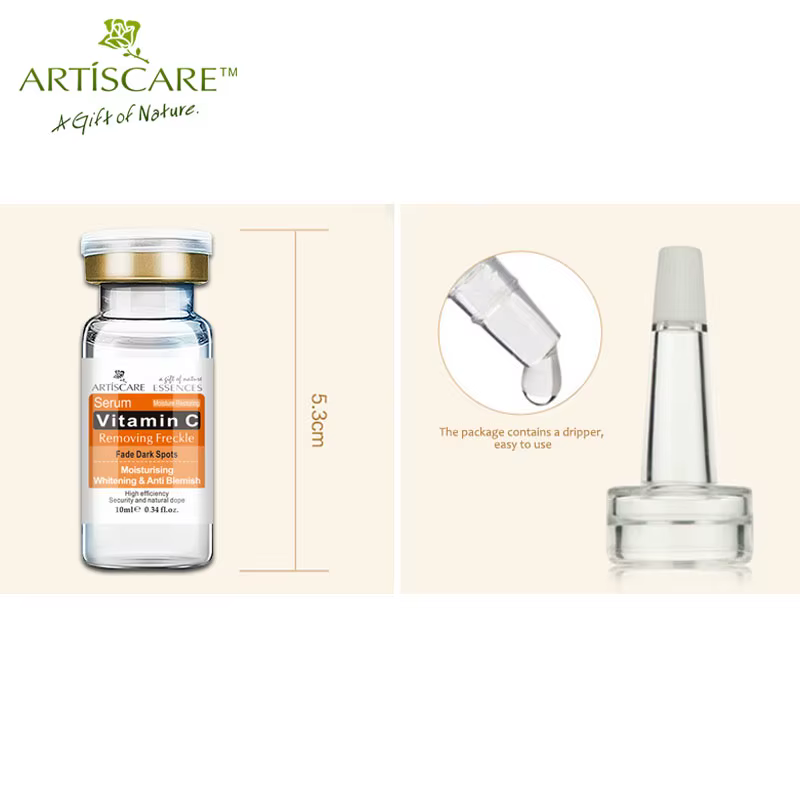 ARTISCARE Sérum de Vitamine C Blanchissant et Anti-Vieillissement Fondu Enlever Les Taches de Rousseur Anti-Rides Crème Hydratante Visage CR 2 pièces