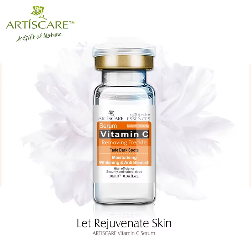 ARTISCARE Sérum de Vitamine C Blanchissant et Anti-Vieillissement Fondu Enlever Les Taches de Rousseur Anti-Rides Crème Hydratante Visage CR 2 pièces