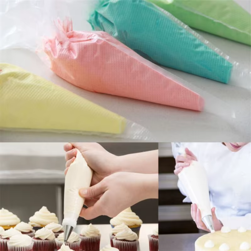 Sacs à pâtisserie jetables épais, 100 pièces, bricolage, décoration de crème de gâteau, sac à passepoil, sac de glaçage, fournitures de cuisson, manches à pâtisserie