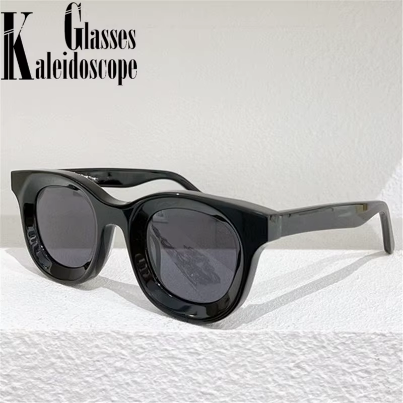Lunettes de soleil rondes concaves pour femmes marque de mode concepteur petites lunettes de soleil hommes Vintage Hip Hop jaune bleu lunettes dame UV 400