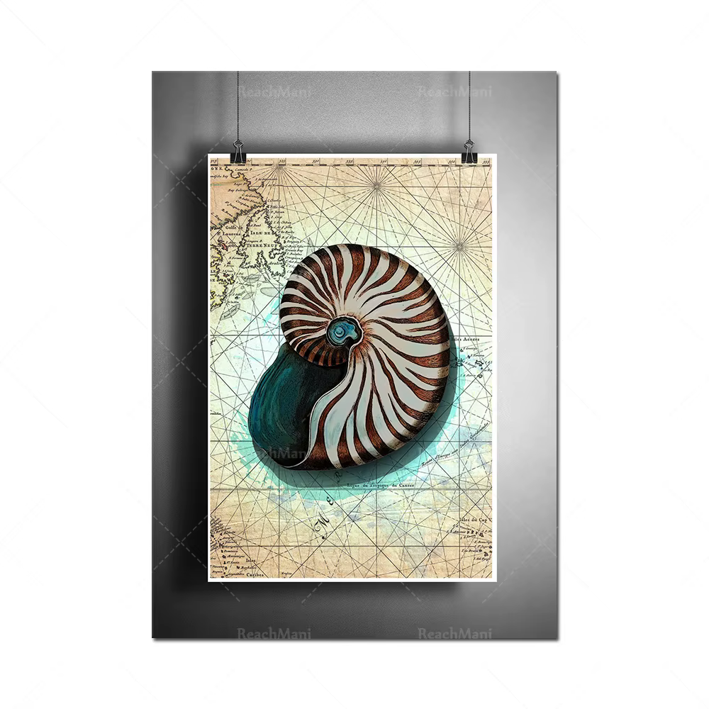Art de la crème glacée côtière, peintures décoratives colorées d'animaux dans la mer