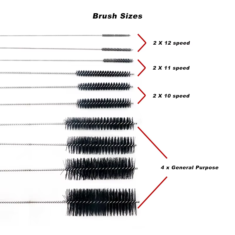 Brosses de nettoyage de chaîne de vélo, soins de vtt, élimine la saleté, aiguilles multifonctions, outils de nettoyage de cyclisme sur route
